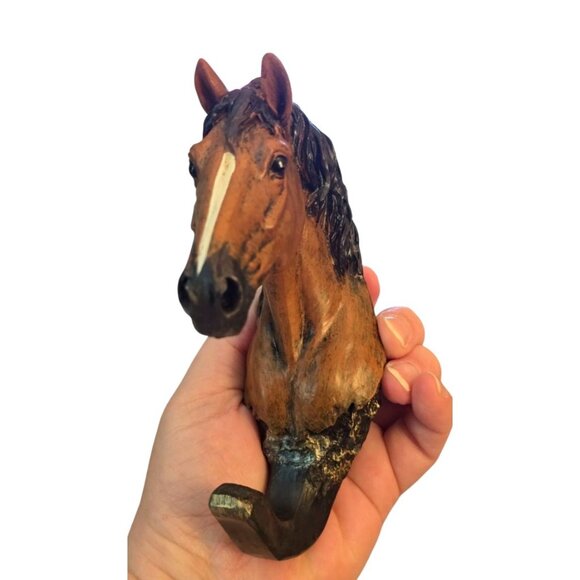 Horse Head Hook 6 in. Wall Mount Horse Head Hat/ Towel Hook Equestrian - Picture 5 of 7